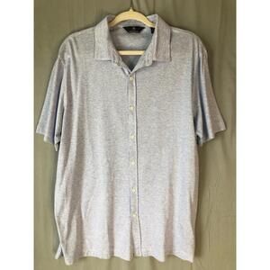 Hart Schaffner Marx Men's SoftKnit Button Up Size XL Light Blue MSRP 98$